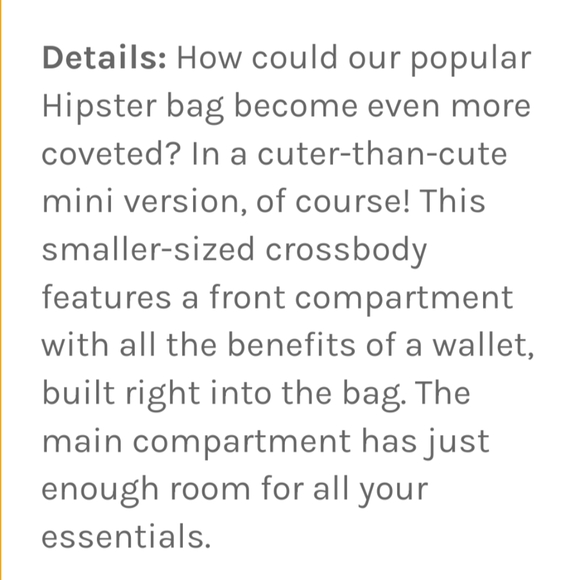 Vera Bradley Little Hipster in Heather EUC! - Picture 6 of 7